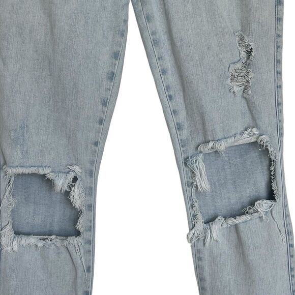Sivvy SZ 26 Hannah Skinny Jeans Dare Devil Light Wash Distressed Low-Rise Pocket - Picture 3 of 9